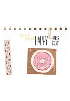 Postkarte Spruch Donut forget - Happy starts today