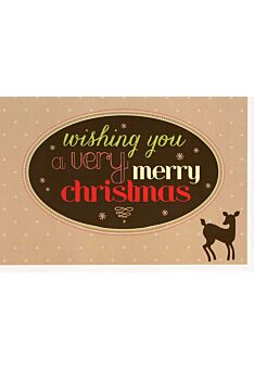 Weihnachtskarte niedlich wishing you a very merry christmas