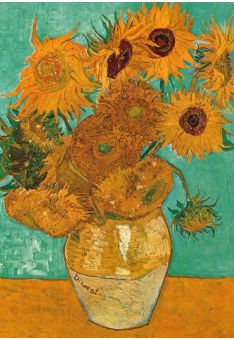 Kunstkarte Vincent van Gogh - Stilleben: Vase mit zwölf Sonnenblumen