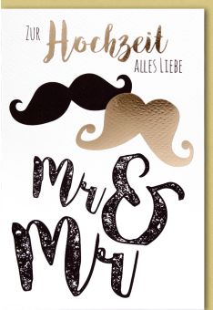 Hochzeitskarte Homoehe Hochzeit Mr. & Mr.