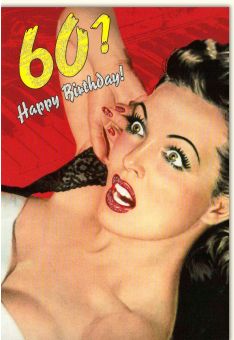 Geburtstagskarte 60 Happy Birthday- 60! Glitzerlack