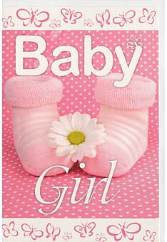 Glückwunschkarte Mädchen Geburt Baby Girl