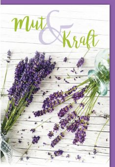 Genesunskarte - Lavendel "Mut & Kraft"