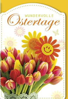 Grußkarte Ostern Osterkarte Wundervolle Ostertage
