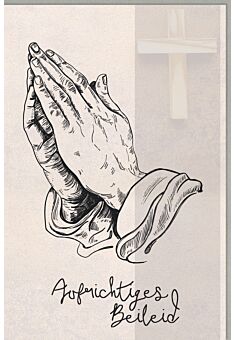 Trauerkarte Betende Hände