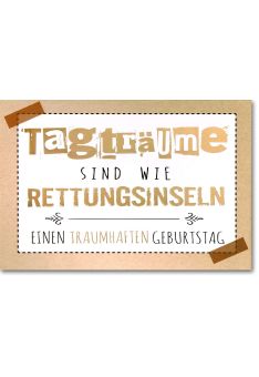 Glückwunschkarten Geburtstag Tagträume sind wie