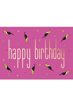 Postkarte Geburtstag Spruch Humor Cityproducts Tukane - Happy Birthday