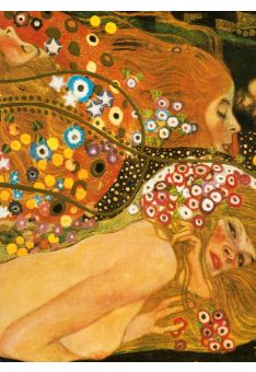 Kunstpostkarte Gustav Klimt - Water Serpents II