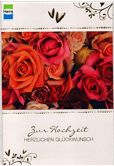 Hochzeitskarte: Rosen