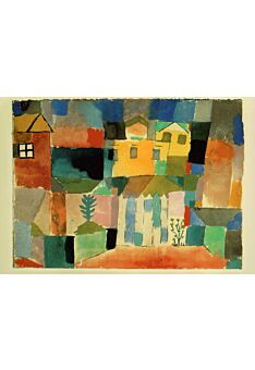 Kunstpostkarte Paul Klee - Houses at Sea