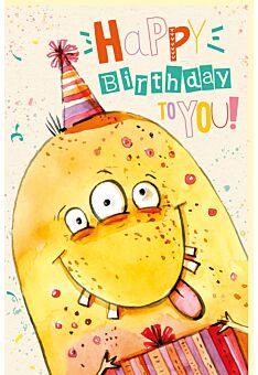 Geburtstagskarte Zuckerrohrpapier Spruch Happy Birthday to you