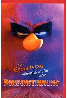 Geburtstagskarten für Kinder Angry Birds „Bombenstimmung“
