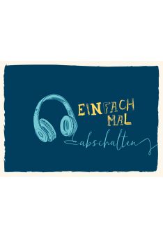 Postkarte Spruch Einfach mal abschalten