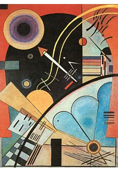 Kunstpostkarte Wassily Kandinsky - Tension Calme