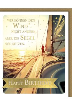 Glückwunschkarte Geburtstag Snapshot Wir können den Wind nicht ändern