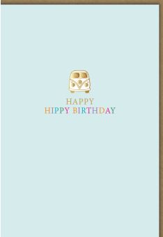 Glückwunschkarte Geburtstag Gutsch Happy Hippy Birthday Bulli