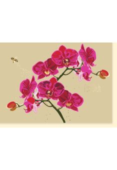 Grußarte Frau: Orchidee pink - Für Dich