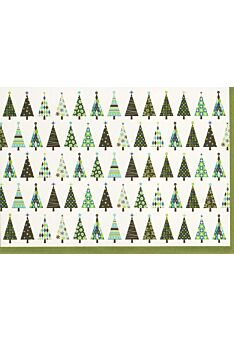 Design Weihnachtskarte Weihnachtsbäume originell