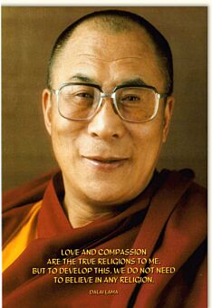 Grußkarte Religion Dalai Lama Spruch