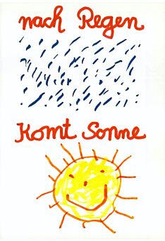 Postkarte Sprüche Nach Regen komt Sonne