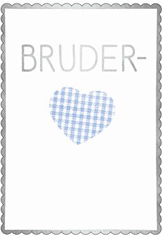Postkarte Spruch Bruderherz