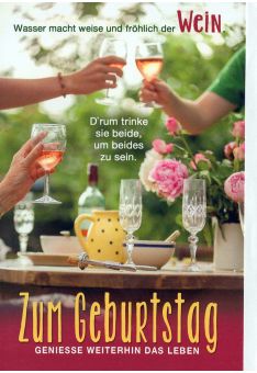 Geburtstagskarte: Weingläser
