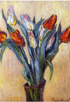 Kunstkarte Claude Monet - Tulpen