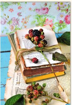 Blankokarte Brombeeren Buch