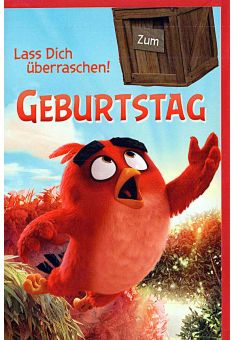 Kindergeburtstagskarte Angry Birds „lass Dich überraschen“
