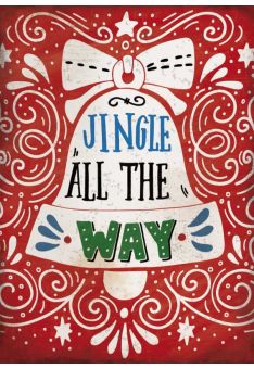 Weihnachtspostkarte: Jingle all the way