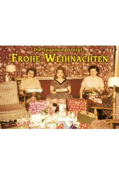 Weihnachtspostkarte Die Spannung steigt Frohe Weihnachten