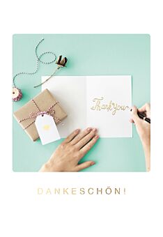 Postkarte Freundschaft Päckchen u. Karte Dankeschön!