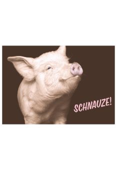 Postkarte lustig Spruch Schnauze