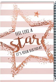 Geburtstagskarte für Frauen Geburtstag - Like a Star