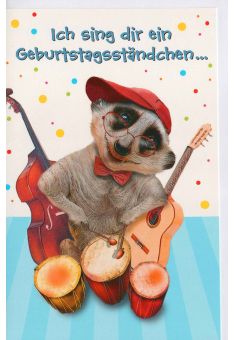 Kinder Geburtstag Karte Ich sing dir ein Geburtstagsständchen