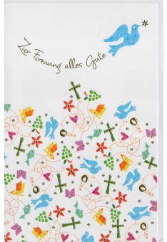Glückwunschkarte Firmung christliche Symbole
