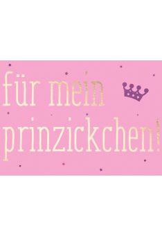 Postkarte Frau Spruch Prinzickchen