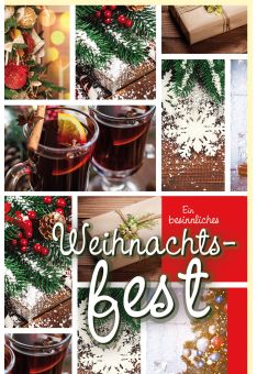 Weihnachtskarte farbig Ein besinnliches Weihnachtsfest