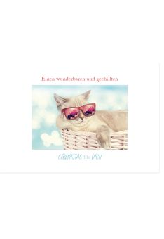 Glückwunschkarte Hochzeit Einen wunderbaren und gechillten Geburtstag für Dich Gutsch