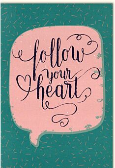 Abschiedskarte Follow your Heart