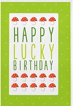 Geburtstagskarte originell: Happy lucky Birthday