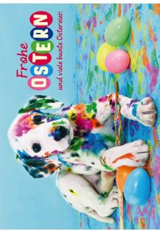 Osterkarrte Kultura Frohe Ostern und viele bunte Ostereier