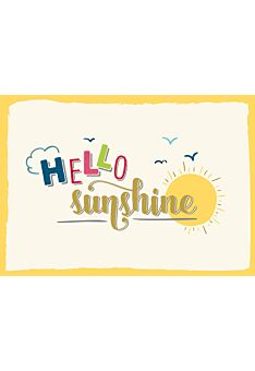 Postkarte Liebe Hello sunshine