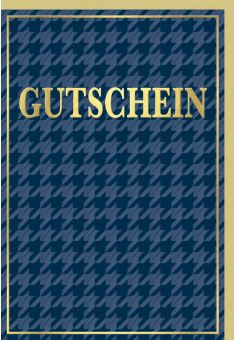 Gutscheinkarte - Goldener Rahmen