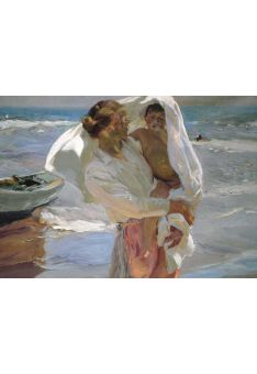 Kunstpostkarte Joaquin Sorolla After Bathing two