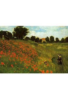 Kunstkarte Claude Monet - Les coquelicots