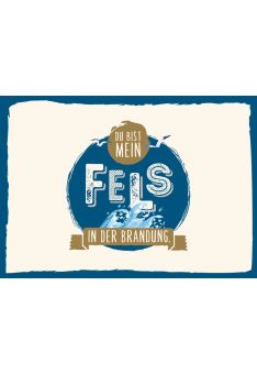 Postkarte Liebe Du bist mein Fels in der Brandung