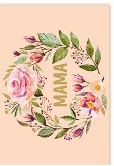 Muttertagskarte Illustration Rosenzweig Mama