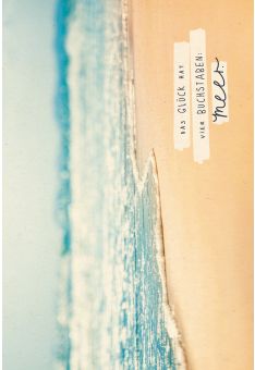 Postkarte Lebensweisheiten Glück Strand Meer Zuckerrohrpapier
