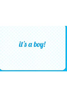 Glückwunschkarte Spruch Geburt Junge: It´s a boy